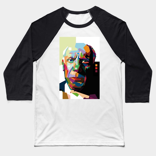 WPAP-picasso Baseball T-Shirt by pucil03